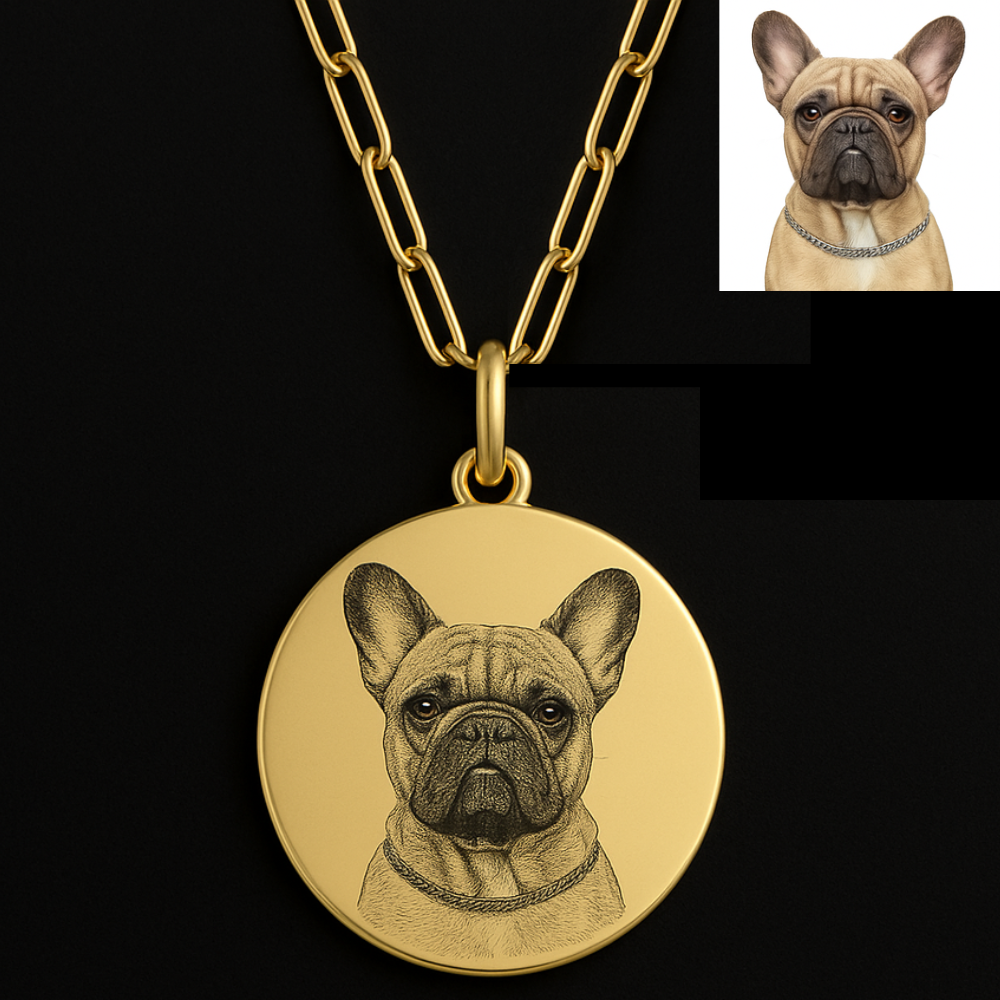 Personalised Pendant: Forever Cherish Your Pet | Engraved Memorial Photo Necklace