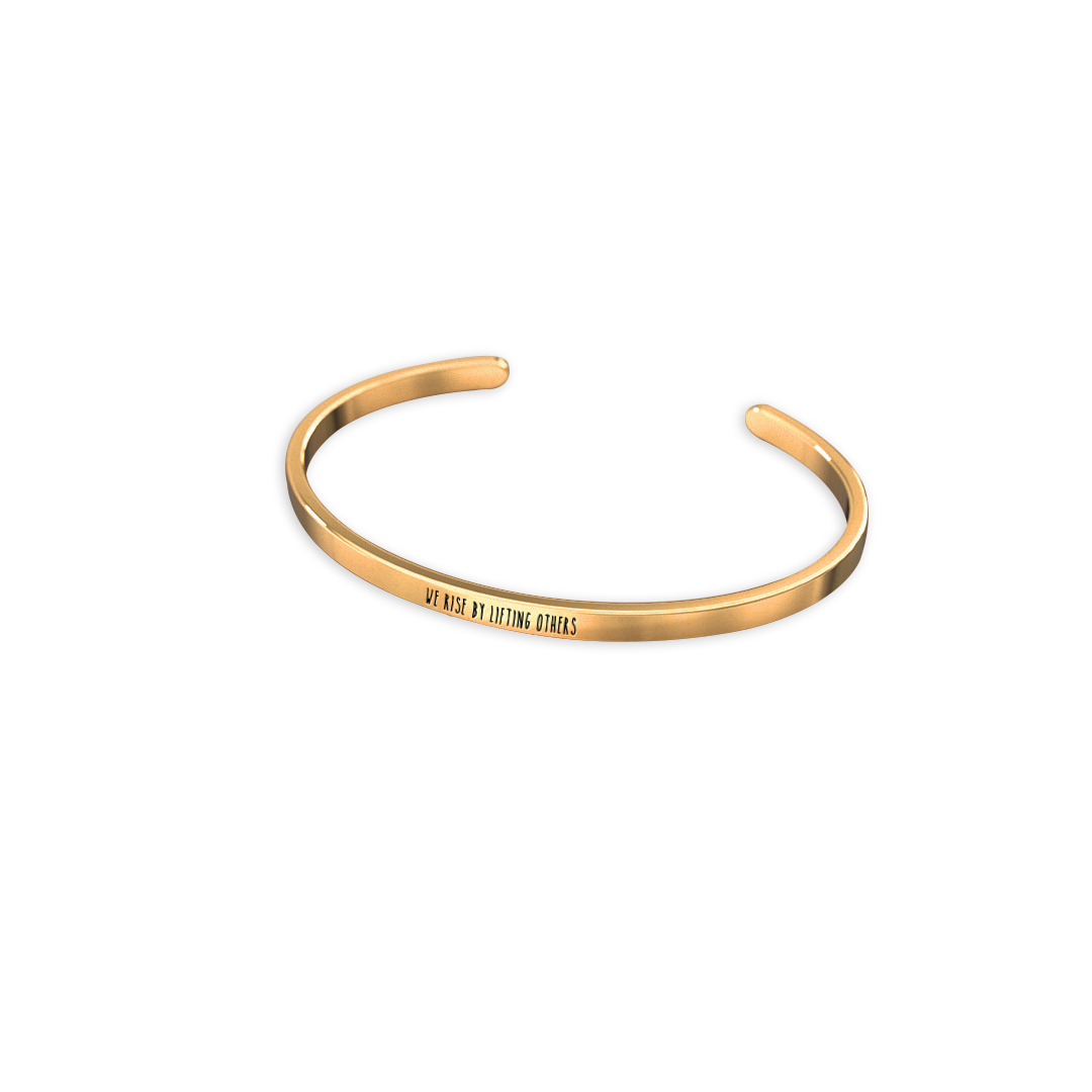 Custom Thin Personalised Engraved Cuff Bangle – Minimalist Bracelet