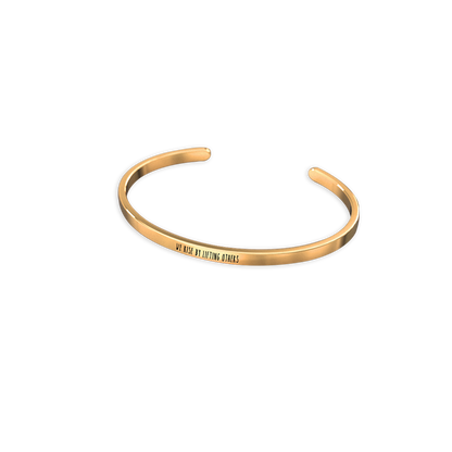 Custom Thin Personalised Engraved Cuff Bangle – Minimalist Bracelet