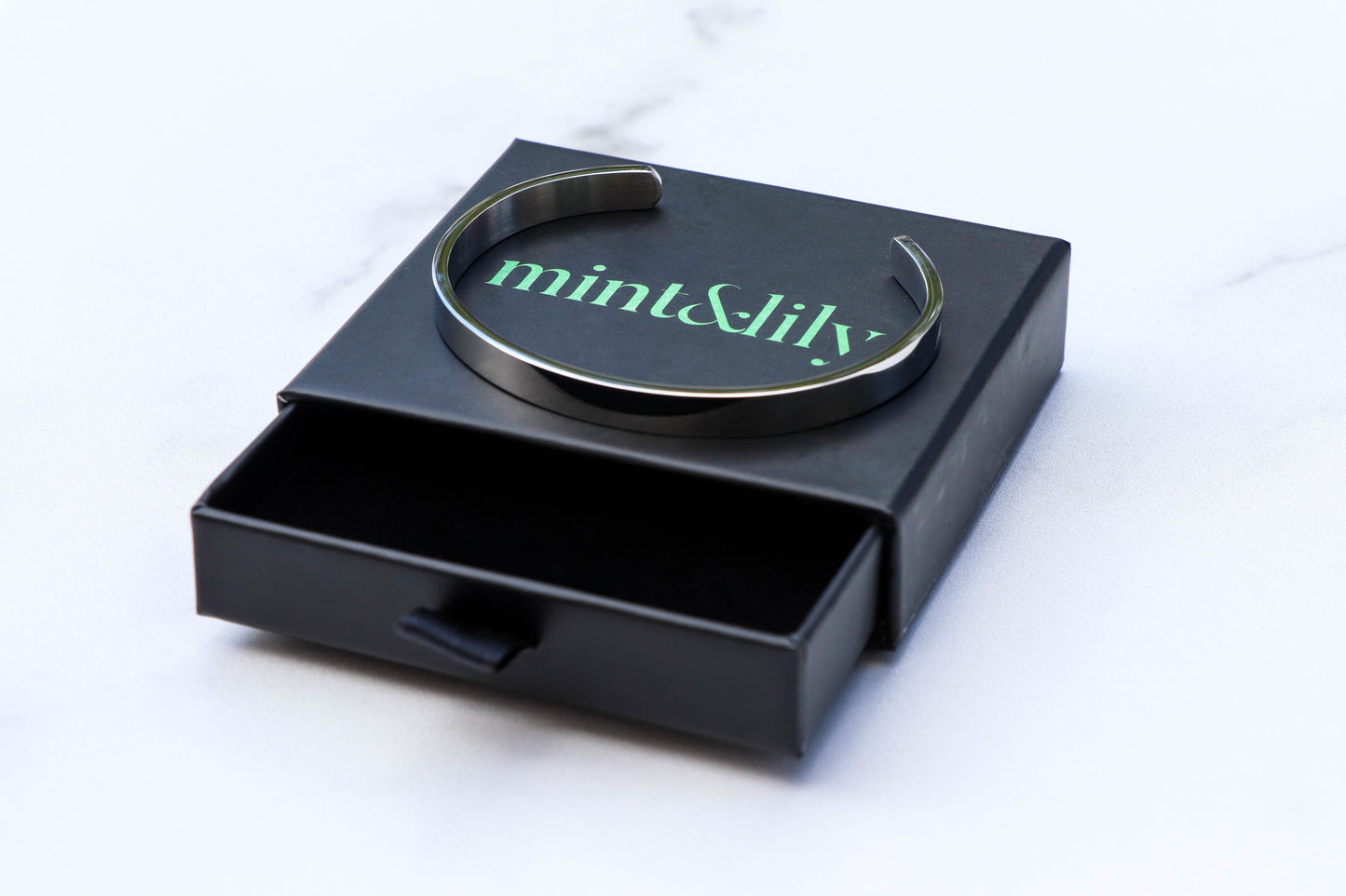 Fully Custom Personalised Engraved Cuff Bangle – Bespoke Message