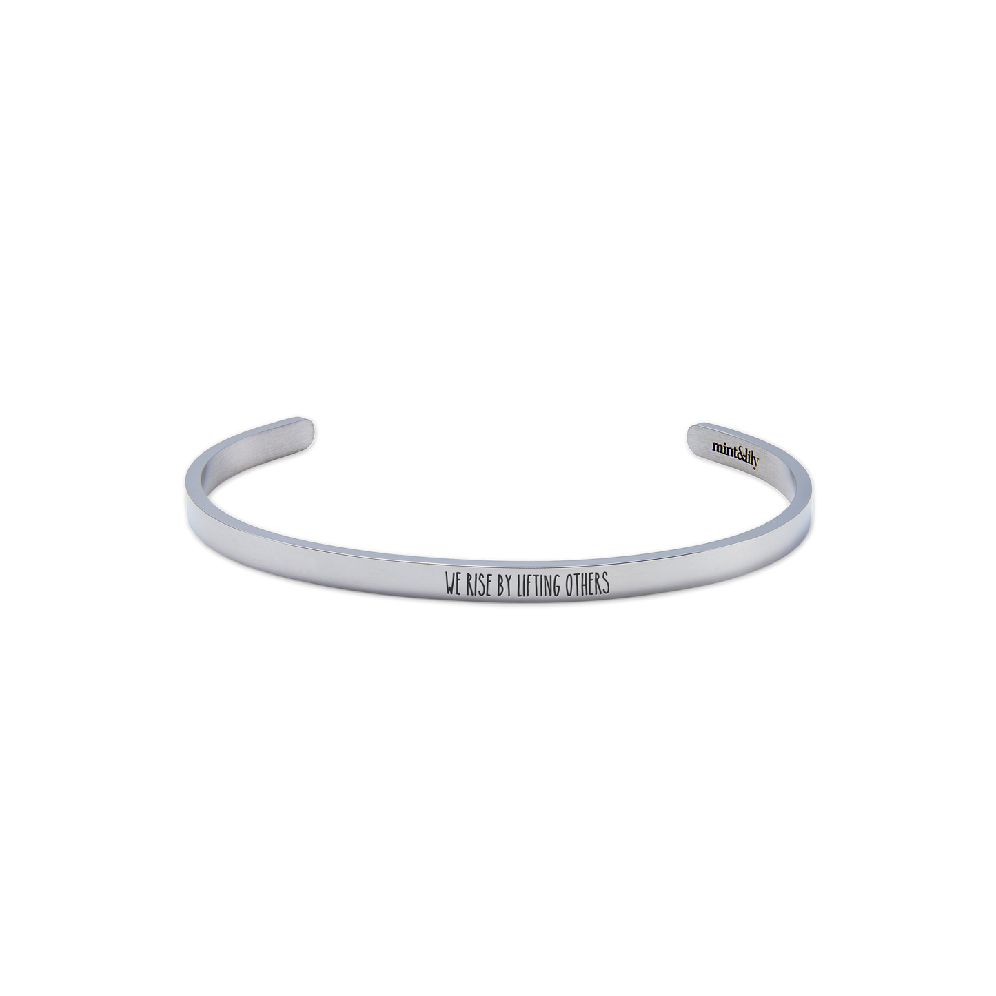 Custom Thin Personalised Engraved Cuff Bangle – Minimalist Bracelet