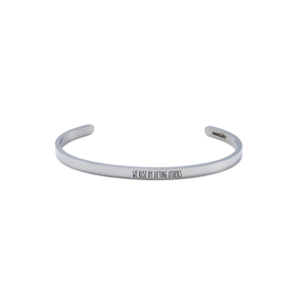 Custom Thin Personalised Engraved Cuff Bangle – Minimalist Bracelet