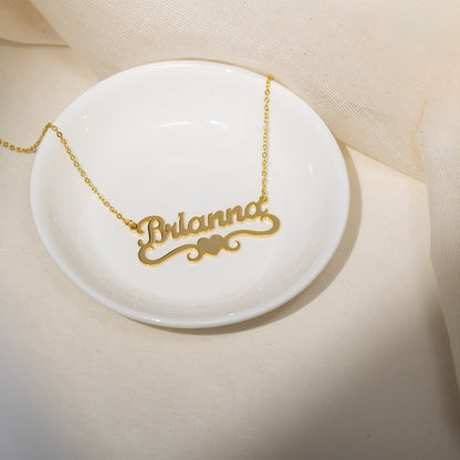 Love Heart Name Necklace