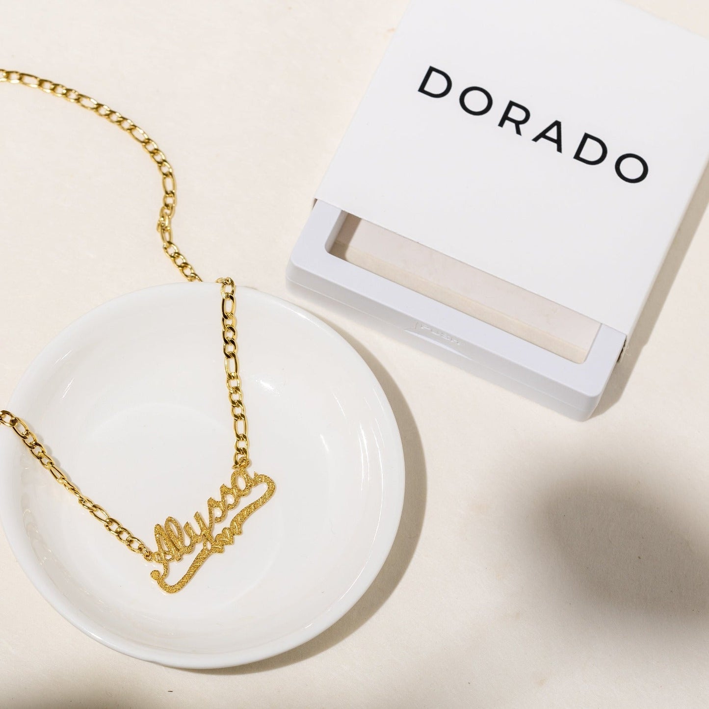 Personalised Diamond Cut Heart Name Necklace