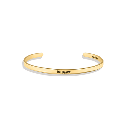Custom Thin Personalised Engraved Cuff Bangle – Minimalist Bracelet