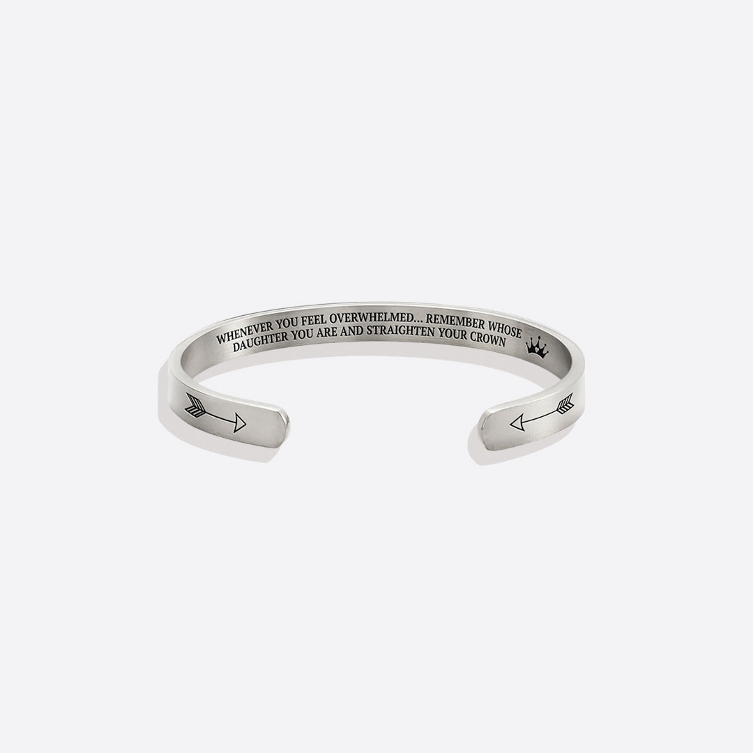 ‘Remember Who You Are’ Personalised Engraved Cuff Bangle