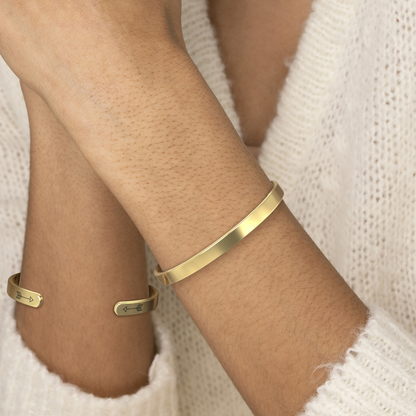 ‘Remember Who You Are’ Personalised Engraved Cuff Bangle