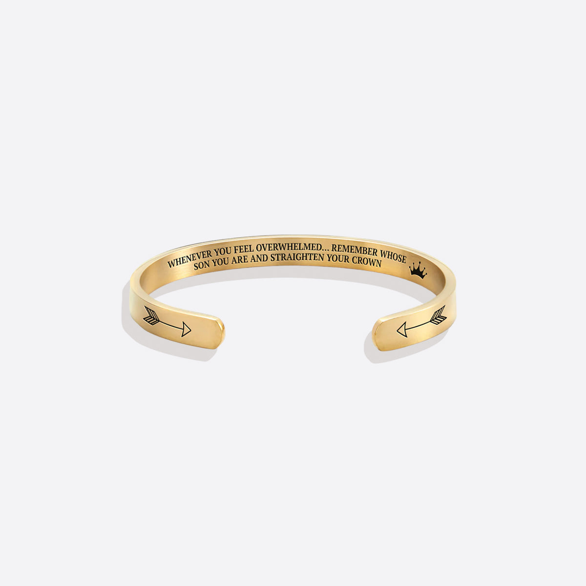 ‘Remember Who You Are’ Personalised Engraved Cuff Bangle