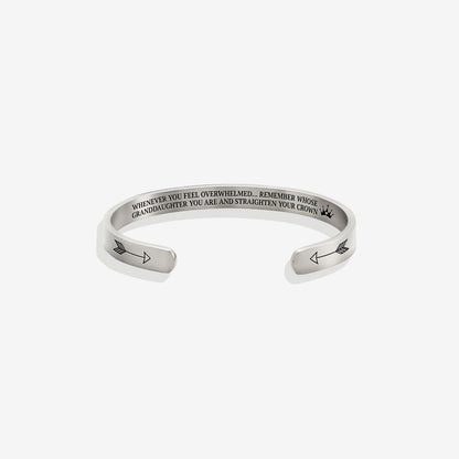 ‘Remember Who You Are’ Personalised Engraved Cuff Bangle