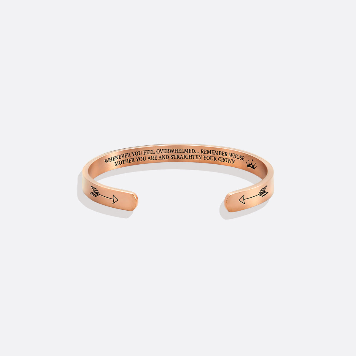 ‘Remember Who You Are’ Personalised Engraved Cuff Bangle