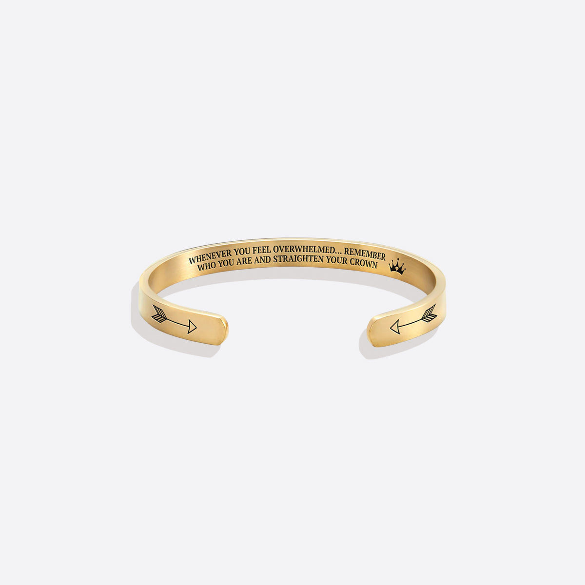 ‘Remember Who You Are’ Personalised Engraved Cuff Bangle