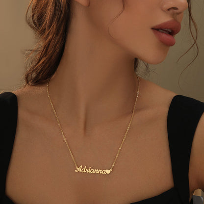 Personalized Heart Name Necklace