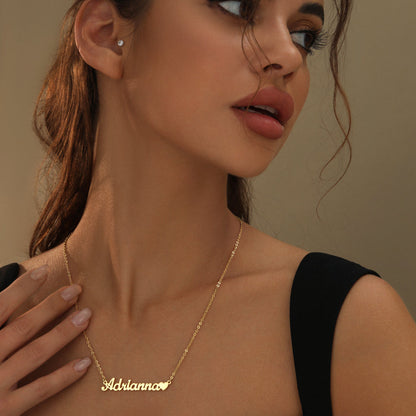 Personalized Heart Name Necklace