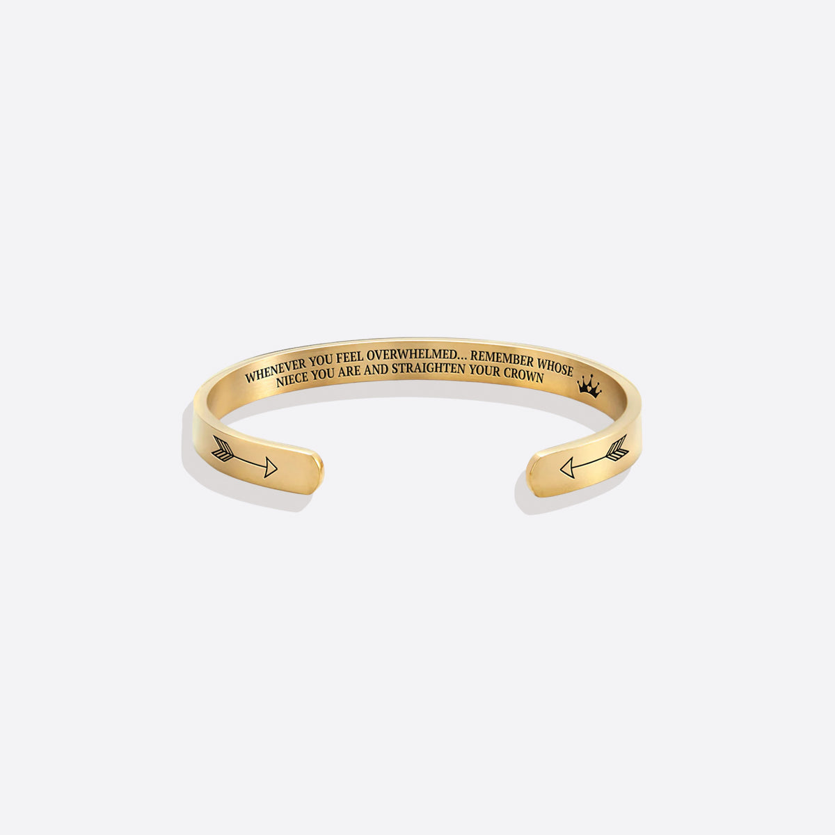 ‘Remember Who You Are’ Personalised Engraved Cuff Bangle