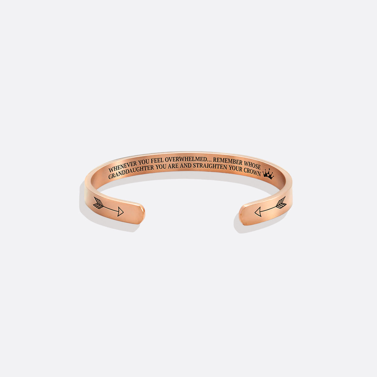 ‘Remember Who You Are’ Personalised Engraved Cuff Bangle