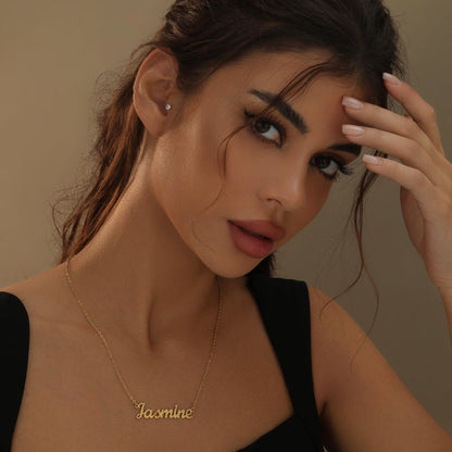 Diamond Cut Name Necklace