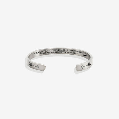 ‘Remember Who You Are’ Personalised Engraved Cuff Bangle