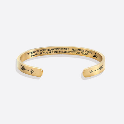 ‘Remember Who You Are’ Personalised Engraved Cuff Bangle