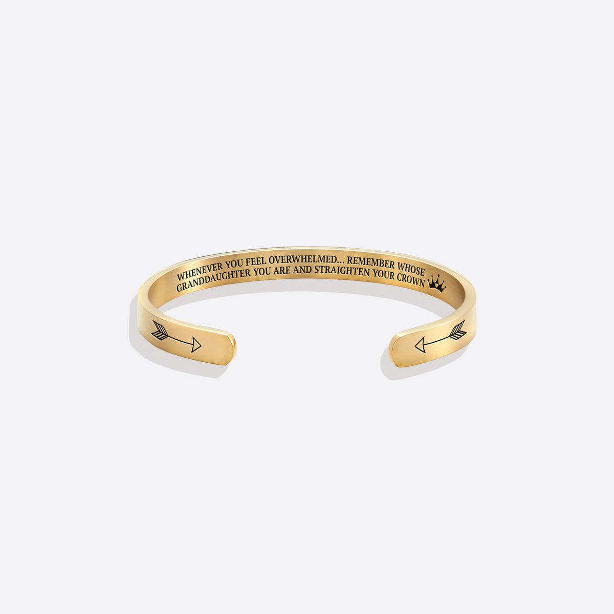 ‘Remember Who You Are’ Personalised Engraved Cuff Bangle