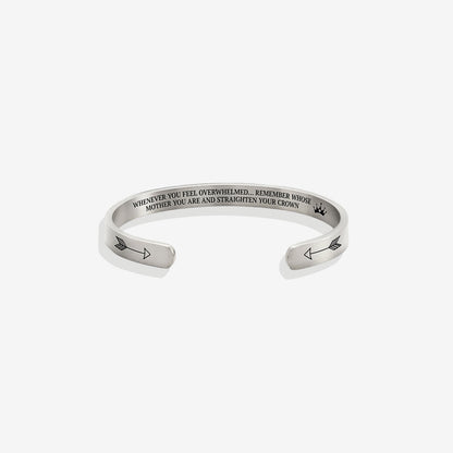 ‘Remember Who You Are’ Personalised Engraved Cuff Bangle