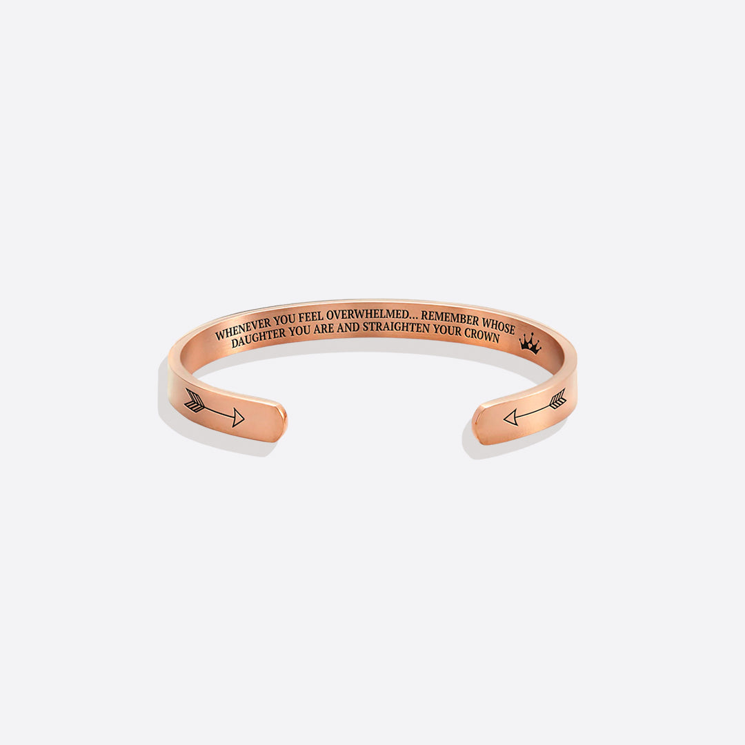 ‘Remember Who You Are’ Personalised Engraved Cuff Bangle