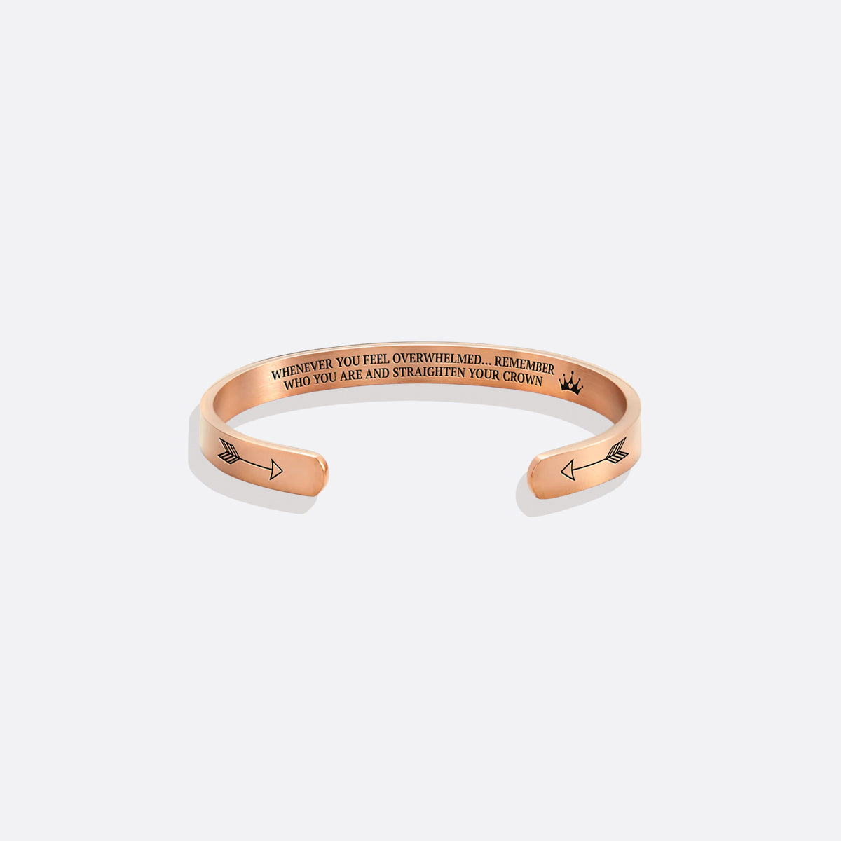 ‘Remember Who You Are’ Personalised Engraved Cuff Bangle