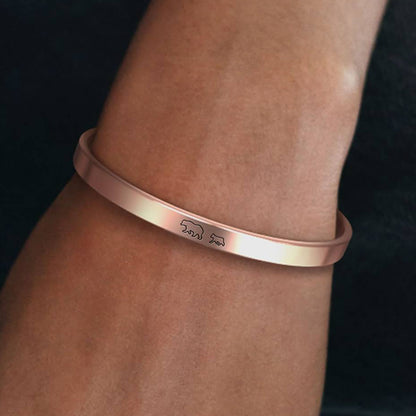 ‘Mama Bear & Her Baby Bears’ Personalised Engraved Bangle