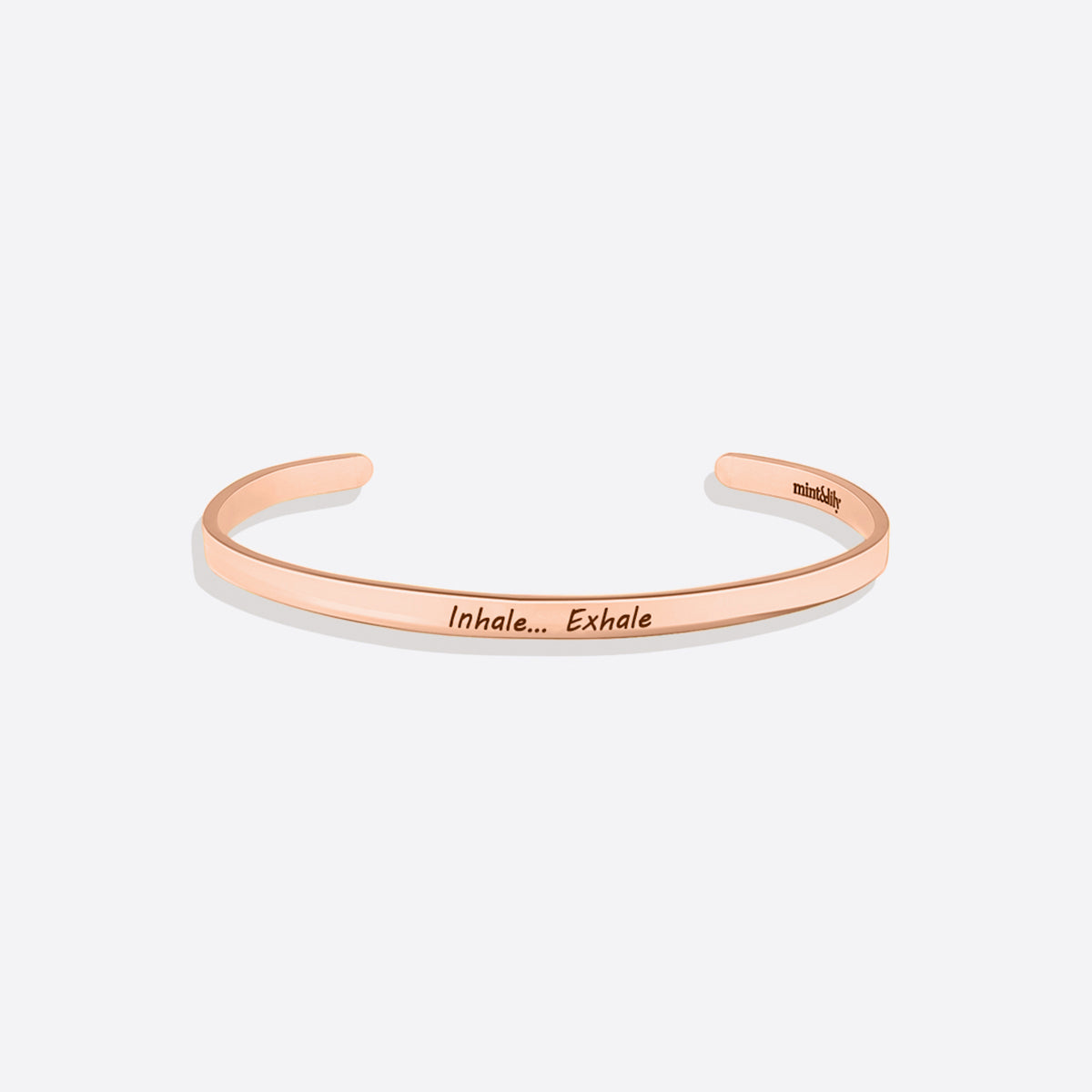 Custom Thin Personalised Engraved Cuff Bangle – Minimalist Bracelet