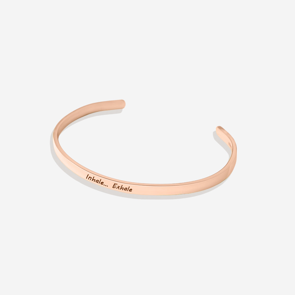 Custom Thin Personalised Engraved Cuff Bangle – Minimalist Bracelet