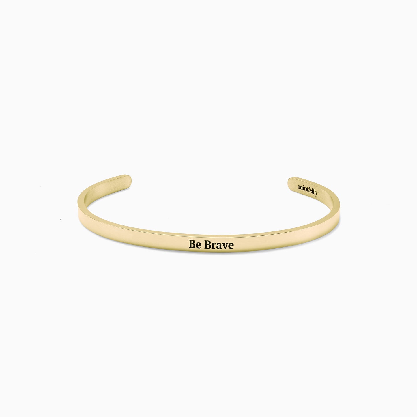 Custom Thin Personalised Engraved Cuff Bangle – Minimalist Bracelet