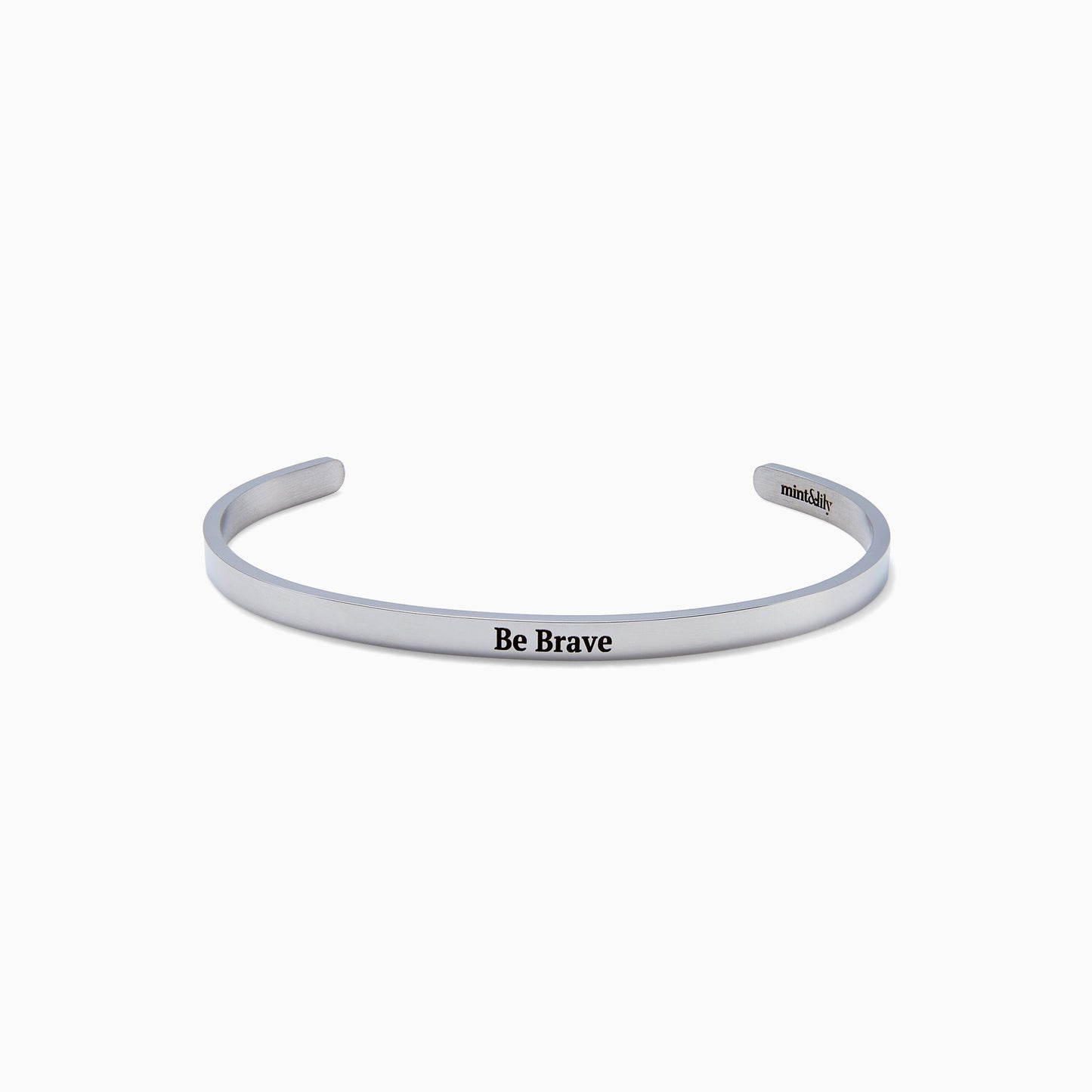 Custom Thin Personalised Engraved Cuff Bangle – Minimalist Bracelet