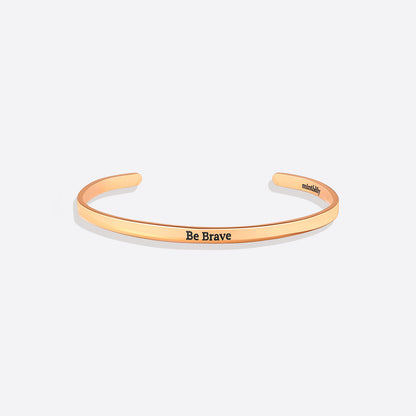 Custom Thin Personalised Engraved Cuff Bangle – Minimalist Bracelet