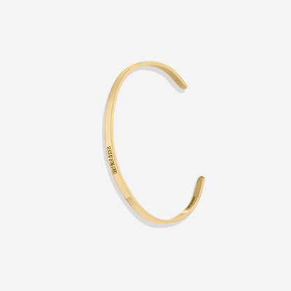 Custom Thin Personalised Engraved Cuff Bangle – Minimalist Bracelet