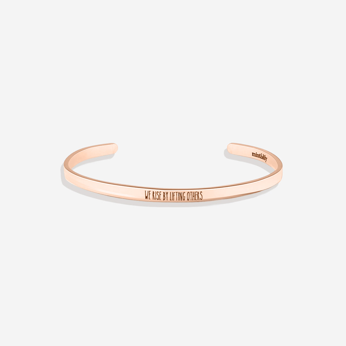 Custom Thin Personalised Engraved Cuff Bangle – Minimalist Bracelet