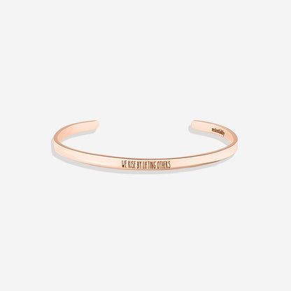 Custom Thin Personalised Engraved Cuff Bangle – Minimalist Bracelet