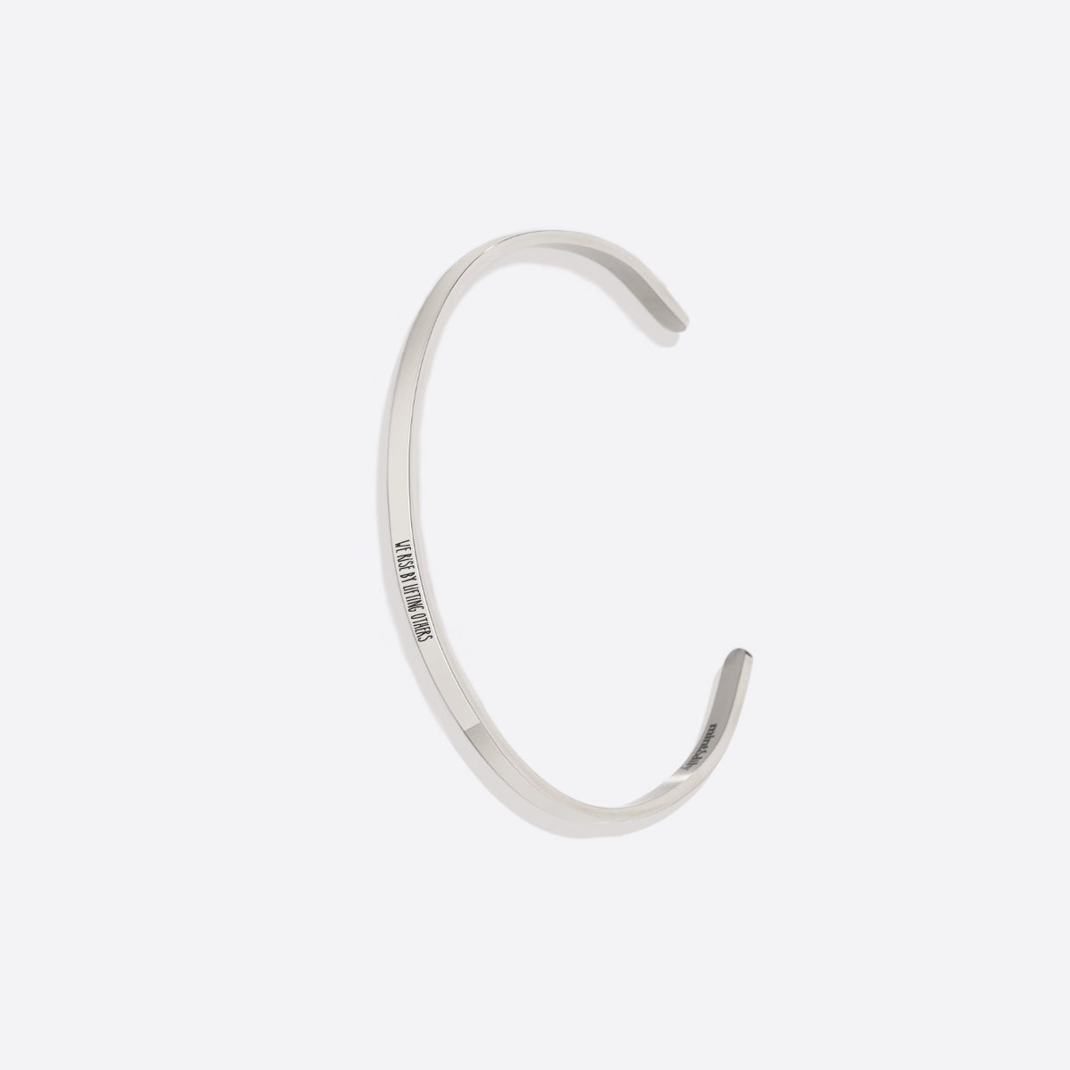 Custom Thin Personalised Engraved Cuff Bangle – Minimalist Bracelet