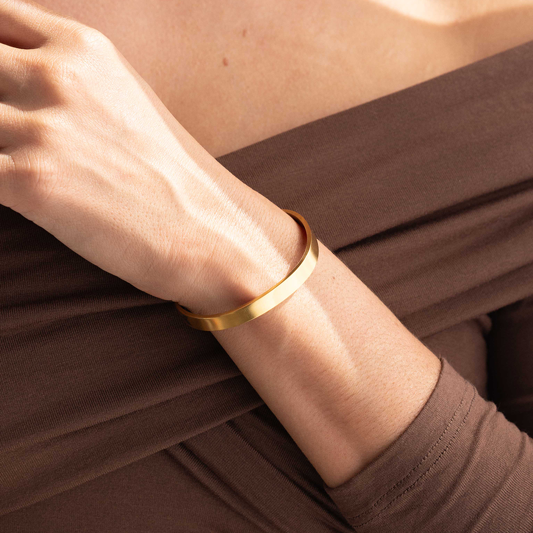‘Believe In You Like I Do’ Personalised Engraved Cuff Bangle
