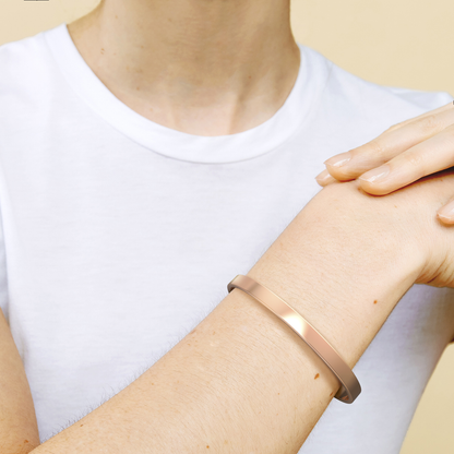 ‘Remember Who You Are’ Personalised Engraved Cuff Bangle
