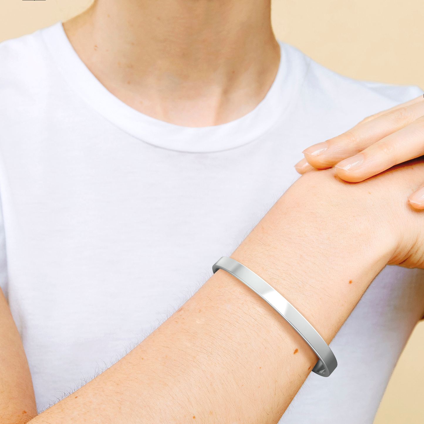 Fully Custom Personalised Engraved Cuff Bangle – Bespoke Message