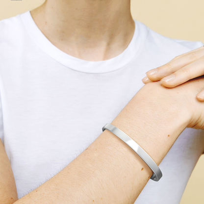 ‘Not Sisters By Blood But Sisters By Heart’ Personalised Engraved Bangle